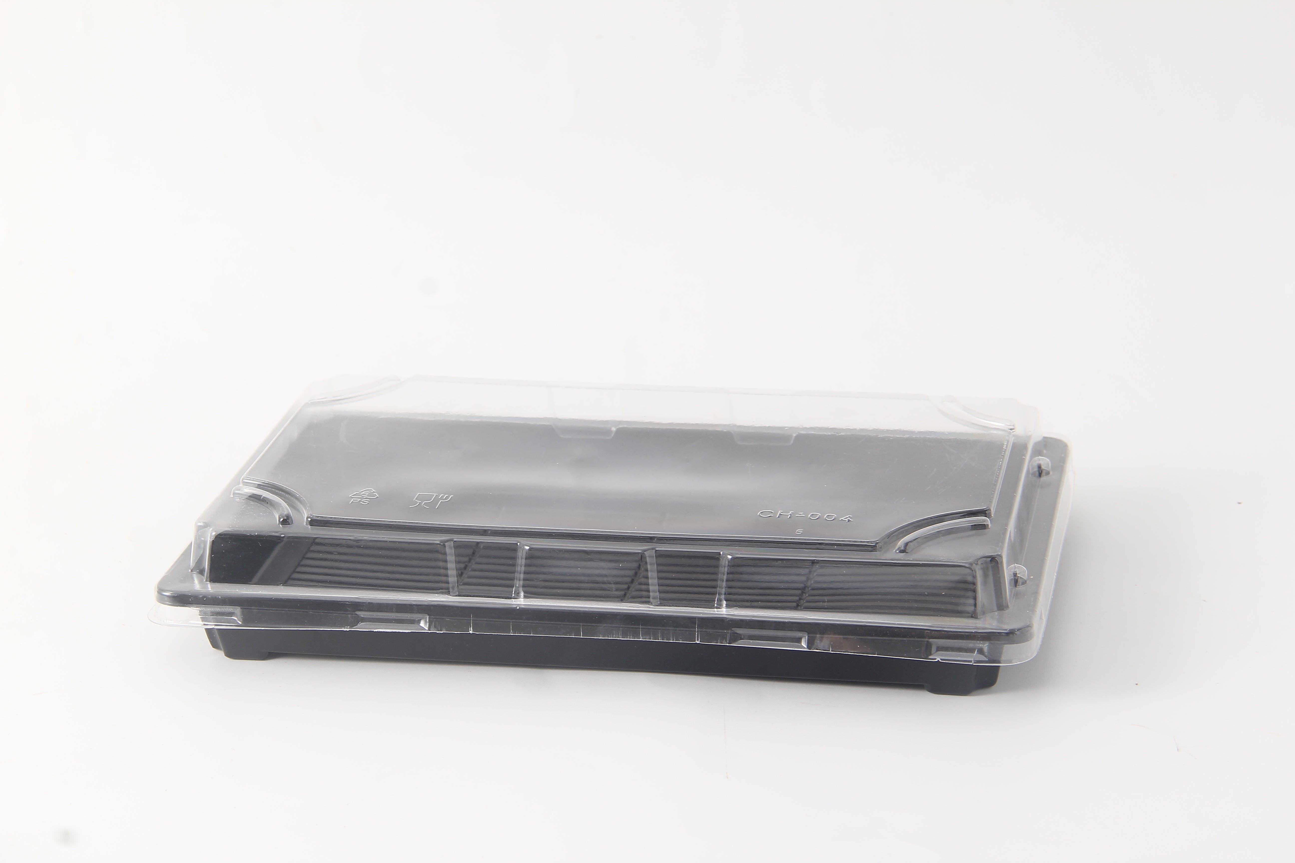 500 Schwarze Sushi-Schalen – Rechteckig 166x115 Mm – Ideal Für Take-away & Catering