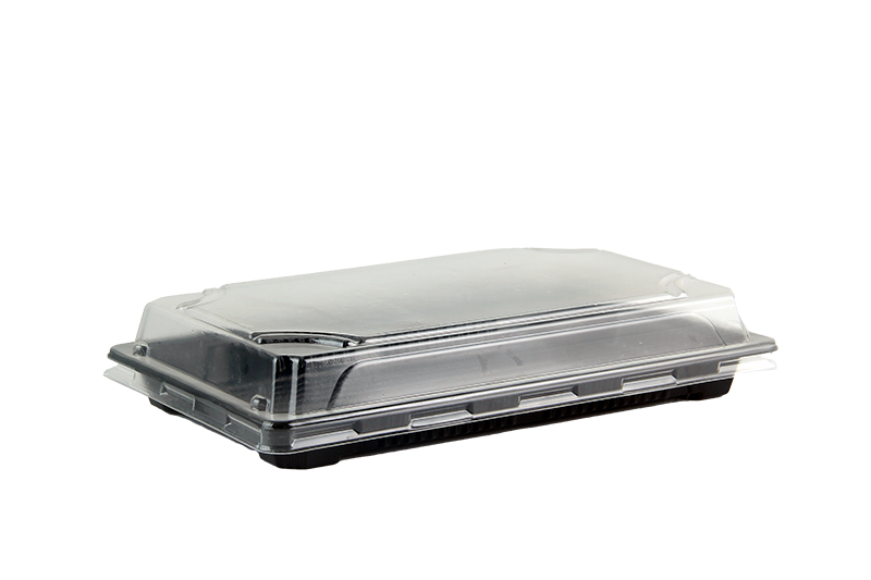Plastik Sushibox HP 07 mit transparentem Deckel | 400 Stück/Karton
