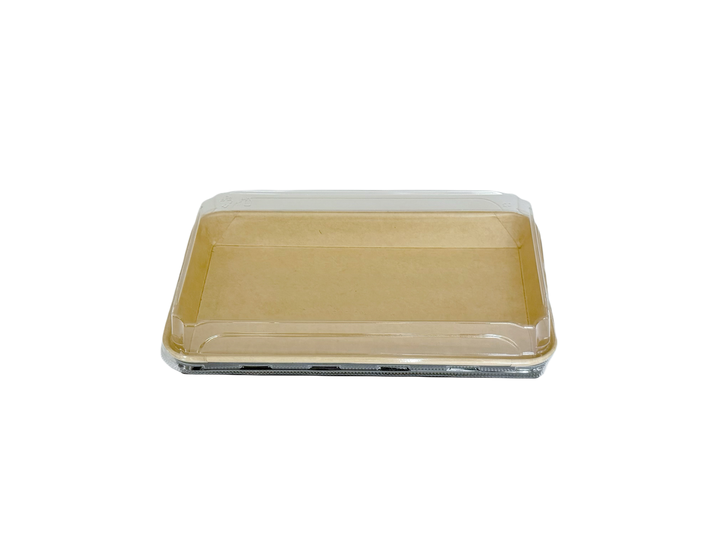 Schwarze Sushi Box 1109 aus Kraftpapier mit transparentem Deckel – 200 Stück/Karton – Extra groß, ideal für Kombinationen