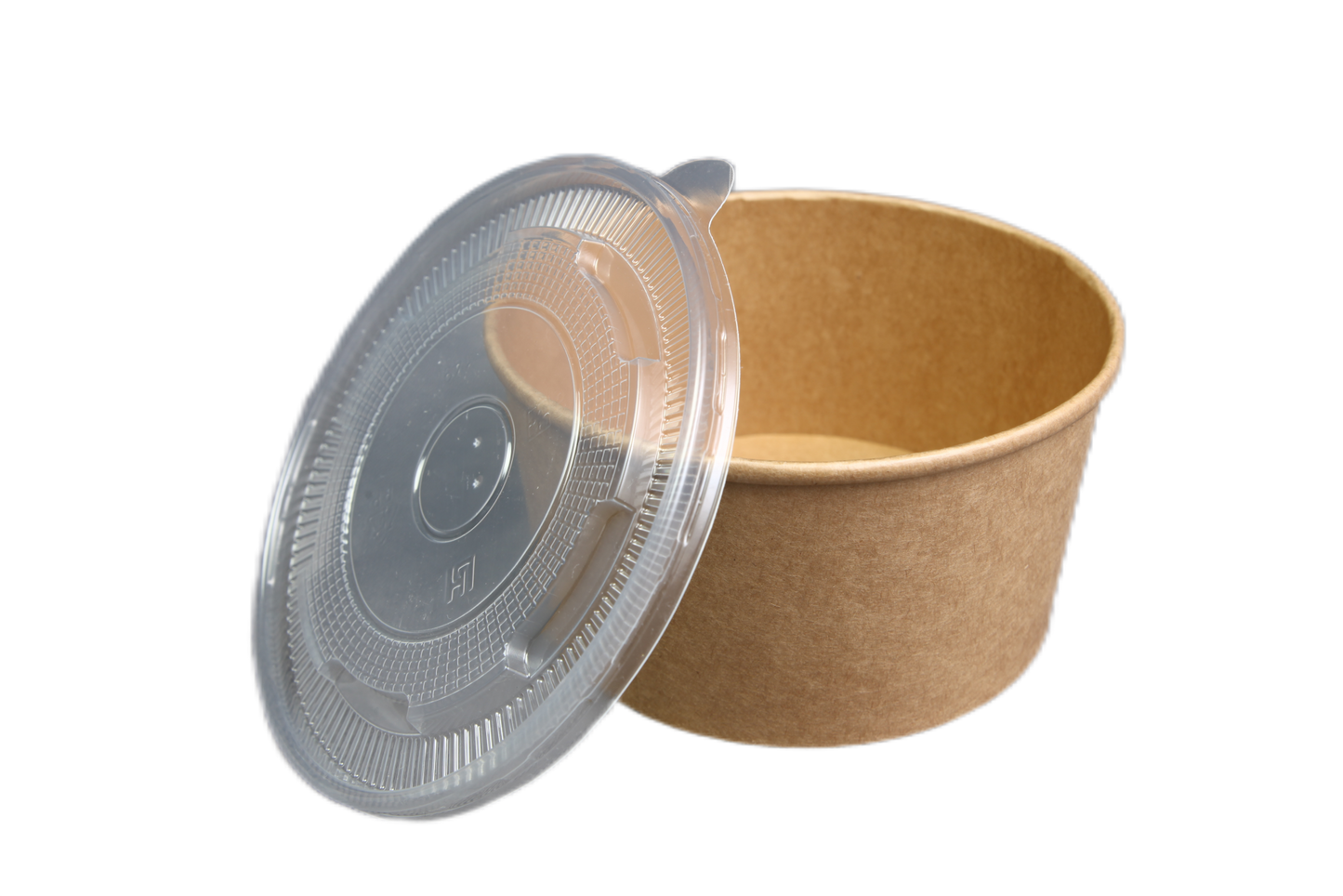 Kraftpapier Suppenschale 1000 ml mit PP-Deckel | 240 Stück/Karton