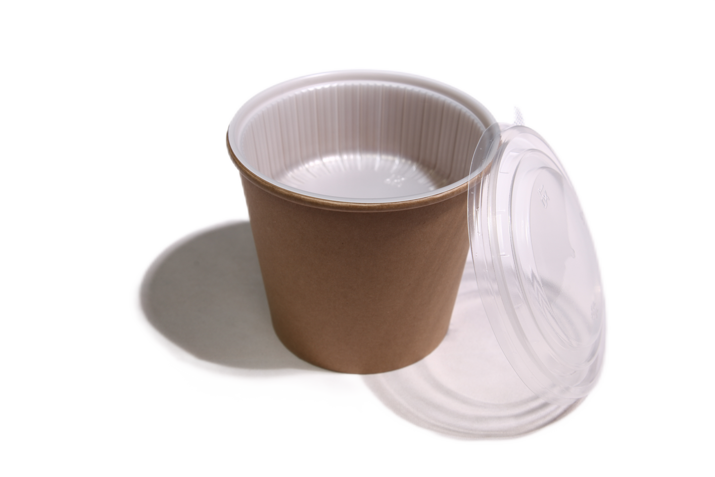 Kraftpapier Suppenschale 45oz (1330 ml) mit Einsatzschale & PP-Deckel | 150 Stück/Karton