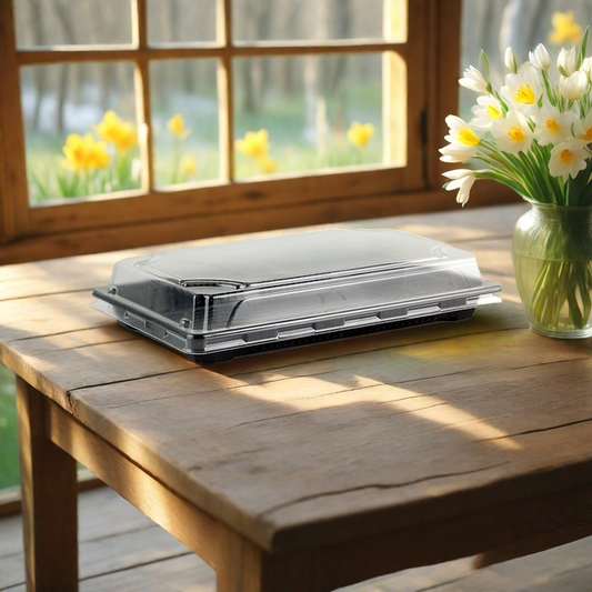 Plastik Sushibox HP 07 mit transparentem Deckel | 400 Stück/Karton