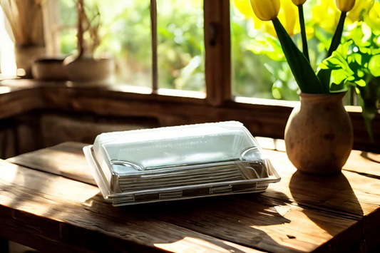 Plastik Sushibox HP 05 mit transparentem Deckel | 400 Stück/Karton