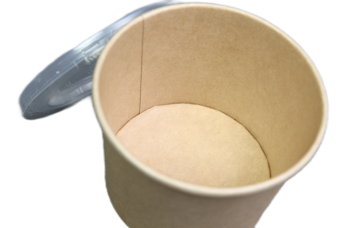 Kraftpapier Suppenbecher 16oz (470 ml) mit PP-Deckel | 500 Stück/Karton
